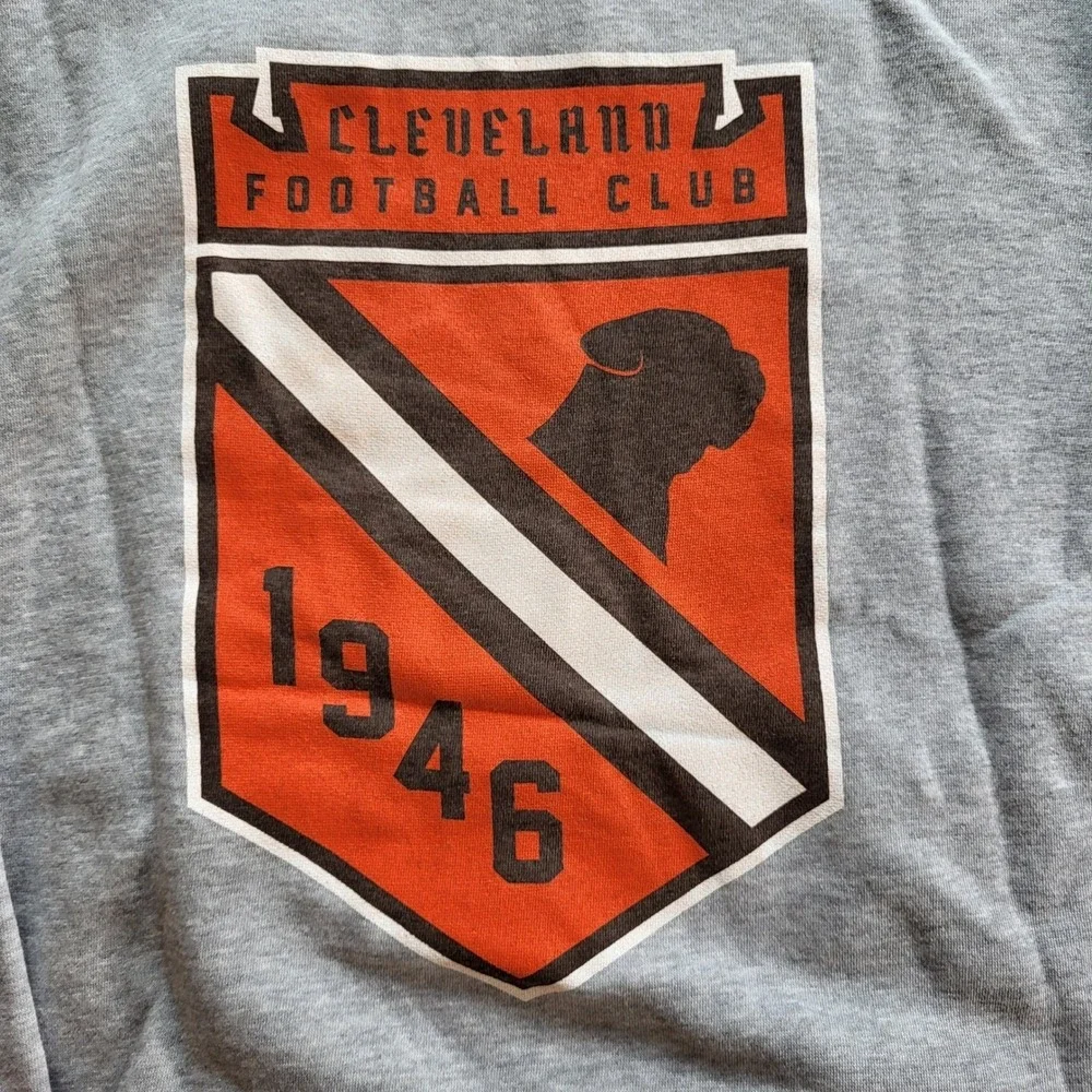 Cleveland Clothing Co Mens Gray Cleveland Football Club 1946 Hoodie Size M